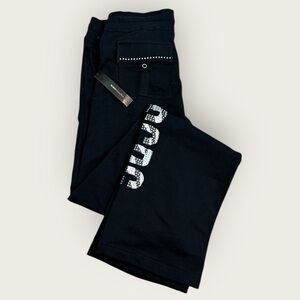 BCBG Size Small Black Rhinestone Women’s Lounge Pants